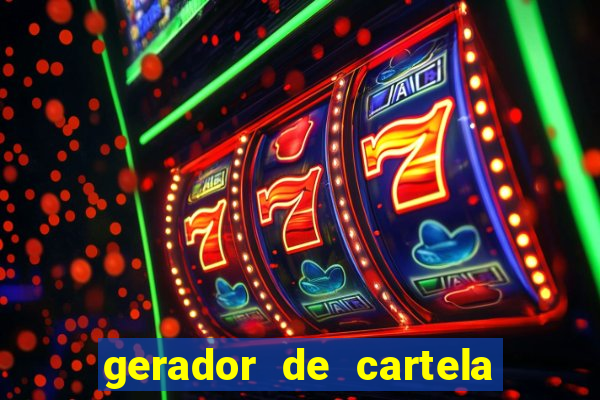 gerador de cartela de bingo